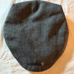 🍀 Guinness Wool Flat Cap Hat – Size L – Irish Pub Style Newsboy Ivy Cap – Gray